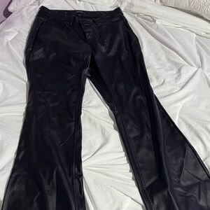 wild fable Black Faux Leather High-Rise Pants
